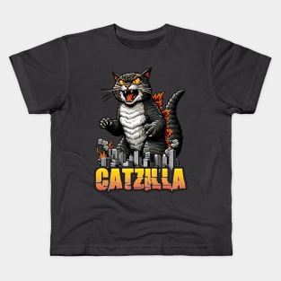 Catzilla S01 D15 Kids T-Shirt